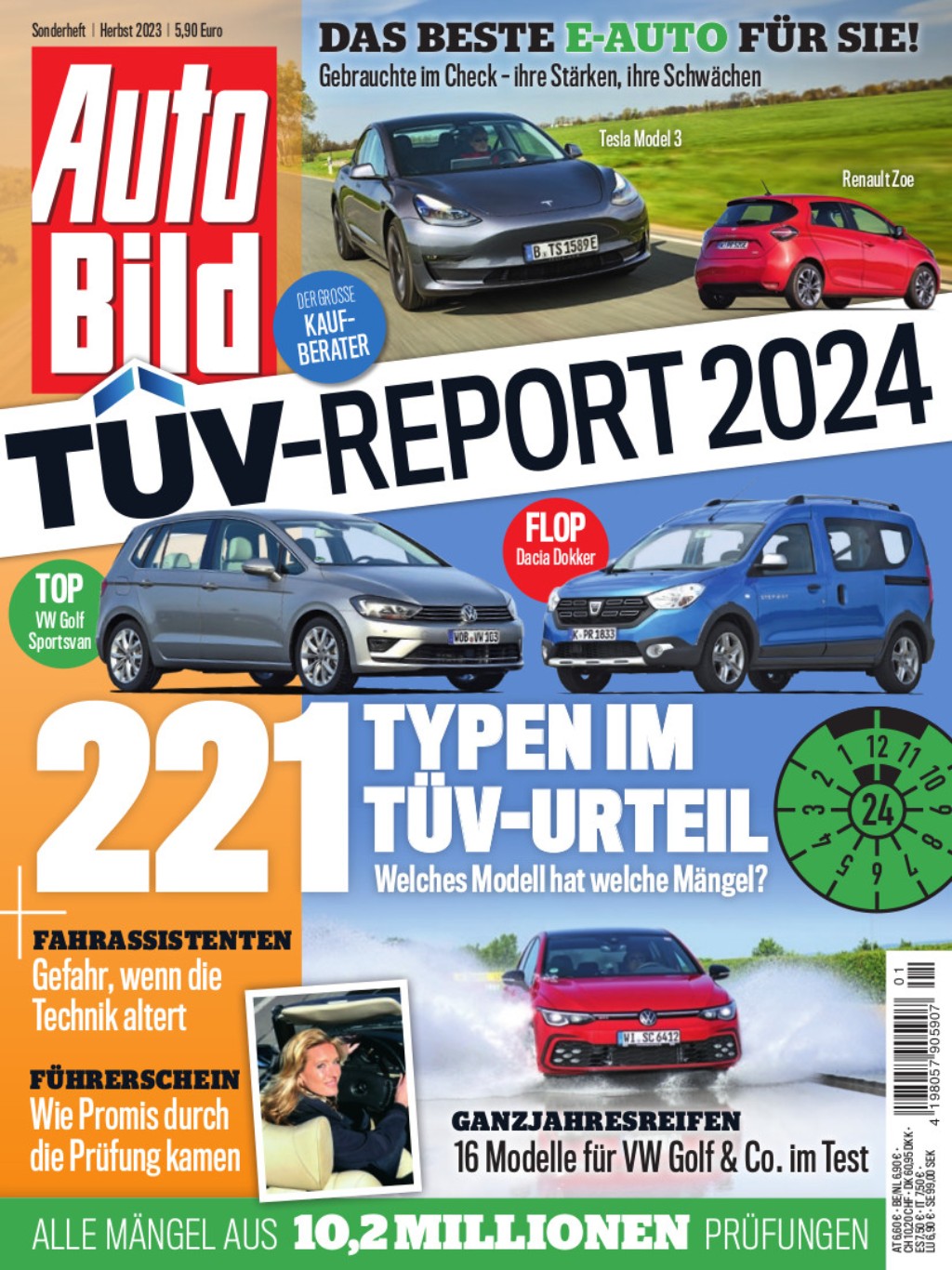 Gebrauchtwagen im Check AutoBild TÜVReport 2024 erscheint heute TÜV